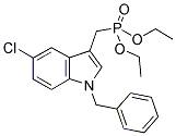 DIETHYL[(5-CHLORO-1-BENZYL-INDOL-3-YL)METHYL] PHOSPHONATE 结构式