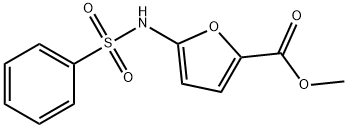 METHYL 5-[(PHENYLSULFONYL)AMINO]-2-FUROATE 结构式