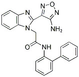 2-[2-(4-AMINO-1,2,5-OXADIAZOL-3-YL)-1H-BENZIMIDAZOL-1-YL]-N-1,1'-BIPHENYL-2-YLACETAMIDE 结构式