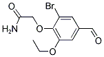2-(2-BROMO-6-ETHOXY-4-FORMYLPHENOXY)ACETAMIDE 结构式