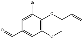 4-(烯丙氧基)-3-溴-5-甲氧基苯甲醛 结构式