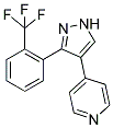 4-[3-(2-(TRIFLUOROMETHYL)PHENYL)-1H-PYRAZOL-4-YL]PYRIDINE 结构式