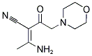 3-AMINO-2-(2-MORPHOLIN-4-YL-ACETYL)-BUT-2-ENENITRILE 结构式