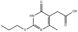 (4-羟基-6-甲基-2-丙基磺酰基-嘧啶-5-基)-乙酸 结构式