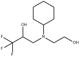 3-[CYCLOHEXYL(2-HYDROXYETHYL)AMINO]-1,1,1-TRIFLUORO-2-PROPANOL 结构式