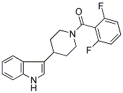 1-(2,6-DIFLUOROBENZOYL)-4-(1H-INDOL-3-YL)PIPERIDINE 结构式