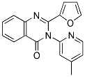 2-(2-FURYL)-3-(4-METHYLPYRIDIN-2-YL)QUINAZOLIN-4(3H)-ONE 结构式