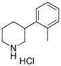 3-(2-甲基苯基)哌啶盐酸盐 结构式