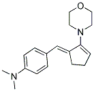DIMETHYL-[4-(2-MORPHOLIN-4-YL-CYCLOPENT-2-ENYLIDENEMETHYL)-PHENYL]-AMINE 结构式
