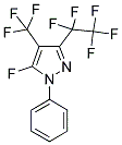 5-Fluoro-3-pentafluoroethyl-1-phenyl-4-trifluoromethyl-1H-pyrazole 结构式