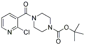TERT-BUTYL 4-[(2-CHLORO-3-PYRIDINYL)CARBONYL]TETRAHYDRO-1(2H)-PYRAZINECARBOXYLATE 结构式