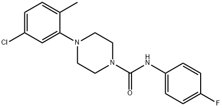 N-(4-(5-chloro-2-methylphenyl)piperazin-1-yl)-N-(4-fluorophenyl)formamide
