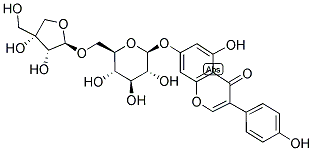 GENISTEIN 7-O-APIOSYL-(1,6)-GLUCOSIDE 结构式