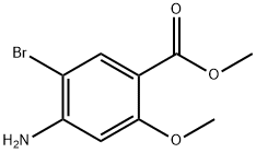 4-氨基-5-溴-2-甲氧基苯甲酸甲酯 结构式