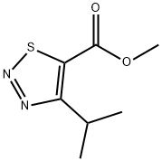4-异丙基-1,2,3-噻二唑-5-羧酸甲酯 结构式