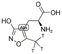 AMINO-3-HYDROXY-5-METHYLISOXAZOLE-4-PROPRIONIC ACID, S-ALPHA-[5-METHYL-3H]- 结构式