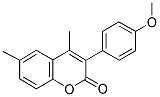 4,6-DIMETHYL-3(4'-METHOXYPHENYL)COUMARIN 结构式