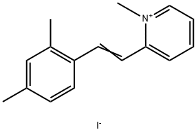 2-(2,4-DIMETHYLSTYRYL)-1-METHYLPYRIDINIUM IODIDE 结构式