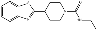 4-(苯并[D]噻唑-2-基)-N-乙基哌啶-1-甲酰胺 结构式