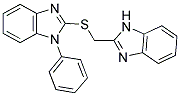 2-[(1H-BENZIMIDAZOL-2-YLMETHYL)THIO]-1-PHENYL-1H-BENZIMIDAZOLE 结构式