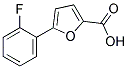 5-(2-FLUORO-PHENYL)-FURAN-2-CARBOXYLIC ACID 结构式