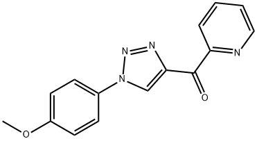 (1-(4-甲氧基苯基)-1H-1,2,3-三唑-4-基)(吡啶-2-基)甲酮 结构式