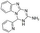 4-PYRIDIN-2-YL-3,4-DIHYDRO[1,3,5]TRIAZINO[1,2-A]BENZIMIDAZOL-2-AMINE 结构式