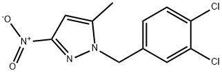 1-(3,4-二氯苄基)-5-甲基-3-硝基-1H-吡唑 结构式