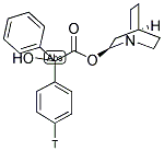 L-QUINUCLIDINYL[PHENYL-4-3H] BENZILATE 结构式