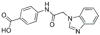 4-(2-BENZOIMIDAZOL-1-YL-ACETYLAMINO)-BENZOIC ACID 结构式