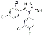 4-(3-CHLORO-4-FLUORO-PHENYL)-5-(2,4-DICHLORO-PHENYL)-4H-[1,2,4]TRIAZOLE-3-THIOL 结构式