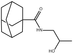 N-(2-羟基丙基)-1-金刚烷甲酰胺 结构式