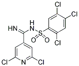 2,4,5-TRICHLORO-N-[(2,6-DICHLOROPYRIDIN-4-YL)(IMINO)METHYL]BENZENESULFONAMIDE 结构式