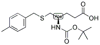 4-BOC-(R)-AMINO-5-(4'-METHYLBENZYL)THIOPENTANOIC ACID 结构式