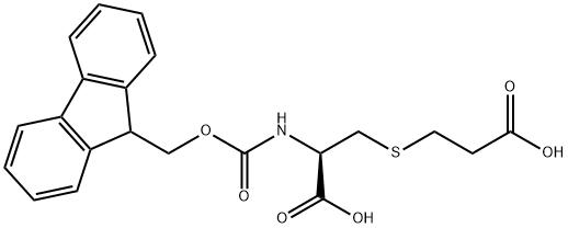 FMOC-S-CARBOXYETHYL-L-CYSTEINE 结构式
