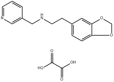 (2-BENZO[1,3]DIOXOL-5-YL-ETHYL)PYRIDIN-3-YL-METHYLAMINE OXALATE 结构式