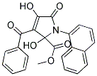 METHYL 3-BENZOYL-2,4-DIHYDROXY-1-(1-NAPHTHYL)-5-OXO-2,5-DIHYDRO-1H-PYRROLE-2-CARBOXYLATE 结构式