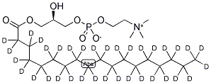 L-ALPHA-LYSOPHOSPHATIDYL-CHOLINE-STEAROYL-D35 结构式
