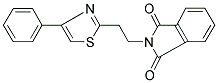 2-[2-(4-PHENYL-1,3-THIAZOL-2-YL)ETHYL]-1H-ISOINDOLE-1,3(2H)-DIONE 结构式