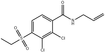 N-Allyl-2,3-dichloro-4-(ethylsulfonyl)benzenecarboxamide 结构式