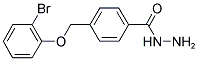 4-(2-Bromo-phenoxymethyl)-benzoic acid hydrazide 结构式