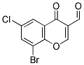 8-Bromo-6-chloro-3-formylchromone 结构式