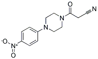 3-[4-(4-NITROPHENYL)PIPERAZIN-1-YL]-3-OXOPROPANENITRILE 结构式