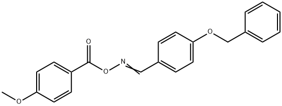 1-(BENZYLOXY)-4-(([(4-METHOXYBENZOYL)OXY]IMINO)METHYL)BENZENE 结构式