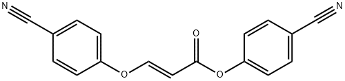 4-CYANOPHENYL (E)-3-(4-CYANOPHENOXY)-2-PROPENOATE 结构式