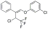 1-CHLORO-3-[(3-CHLORO-4,4,4-TRIFLUORO-2-PHENYLBUT-1-ENYL)OXY]BENZENE 结构式