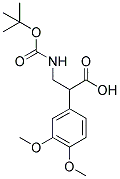 ALPHA-[[[叔丁氧羰基]氨基]甲基]-3,4-二甲氧基苯乙酸 结构式