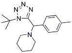 1-[(1-TERT-BUTYL-1H-TETRAZOL-5-YL)(4-METHYLPHENYL)METHYL]PIPERIDINE 结构式