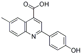2-(4-HYDROXY-PHENYL)-6-METHYL-QUINOLINE-4-CARBOXYLIC ACID 结构式
