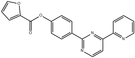 4-[4-(2-PYRIDINYL)-2-PYRIMIDINYL]PHENYL 2-FUROATE 结构式